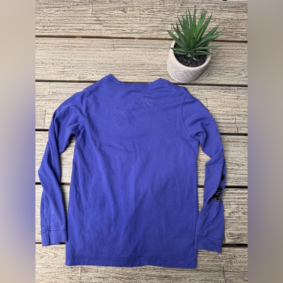 Nike Kids Purple-Blue Long Sleeve Shirt, Unisex, Sz Large - Picture 3 of 4